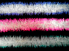 Гирлянда № 48  6-ти слойная на проволоке,d=75мм, длина 1.8м цвет-белая с цветными кончиками